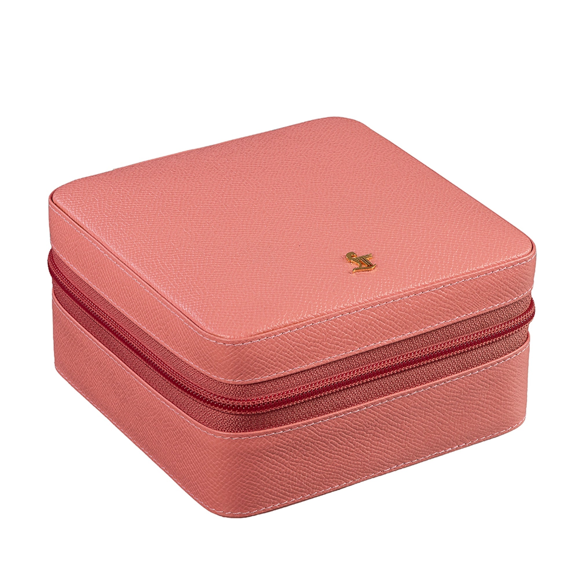 "Jewellery box 
Leather travel jewellery case 
Leather jewellery box 
Travel friendly Jewellery case"