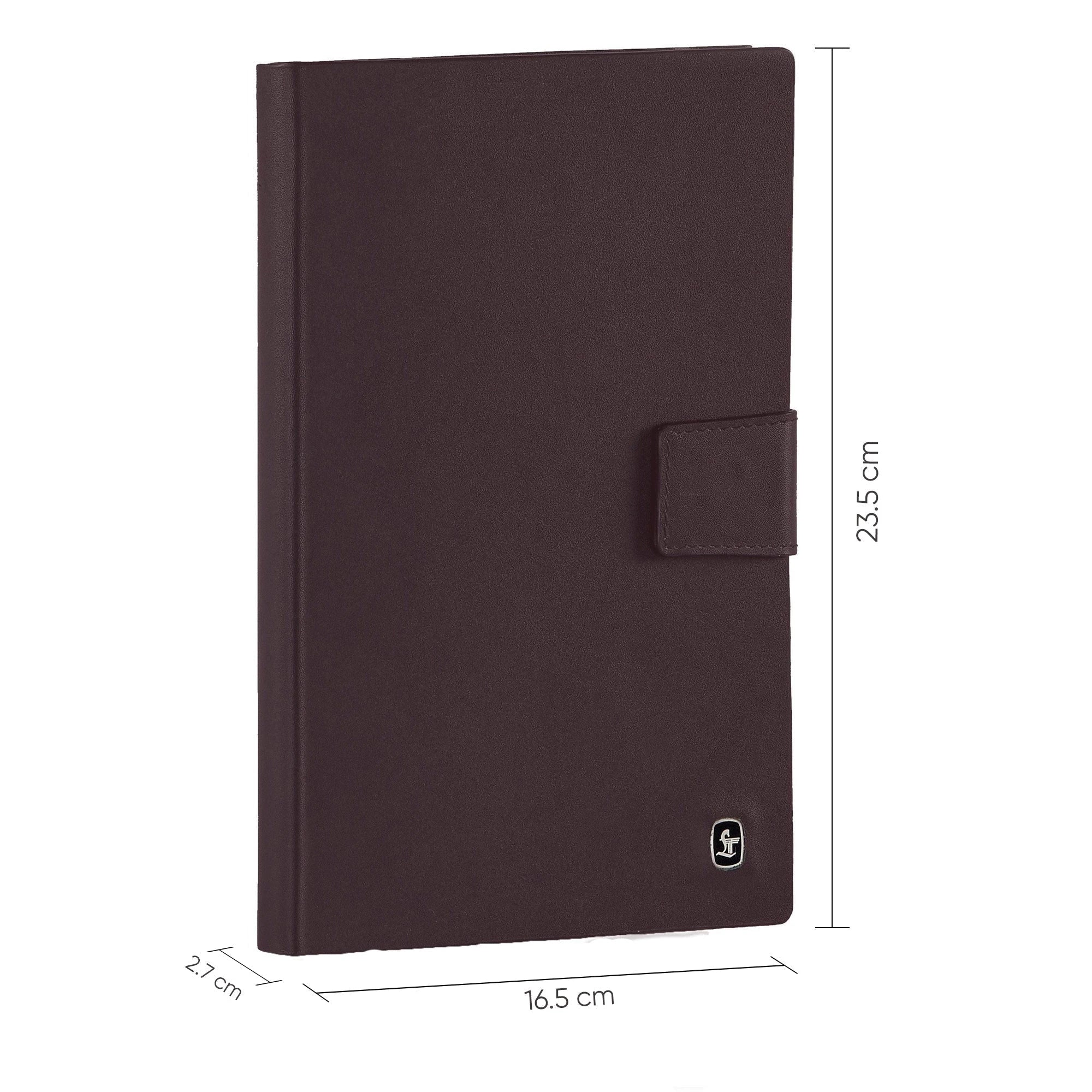 LT Smart Leather Notebook with Power Bank (5000 mAh) | Diary with Power Bank | Color: Brown Leather Talks