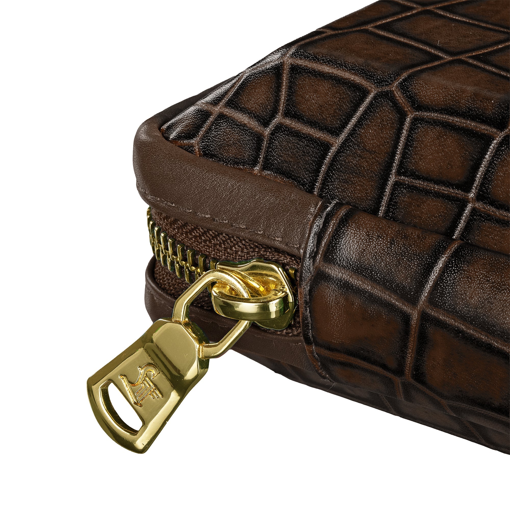 Harbinger Tech Kit - Genuine Leather Tech Organizer Case | Travel Cable Storage Bag | Luxury Electronic Accessories Pouch for Chargers, Wires & Gadgets | Color: Browm Leather Talks