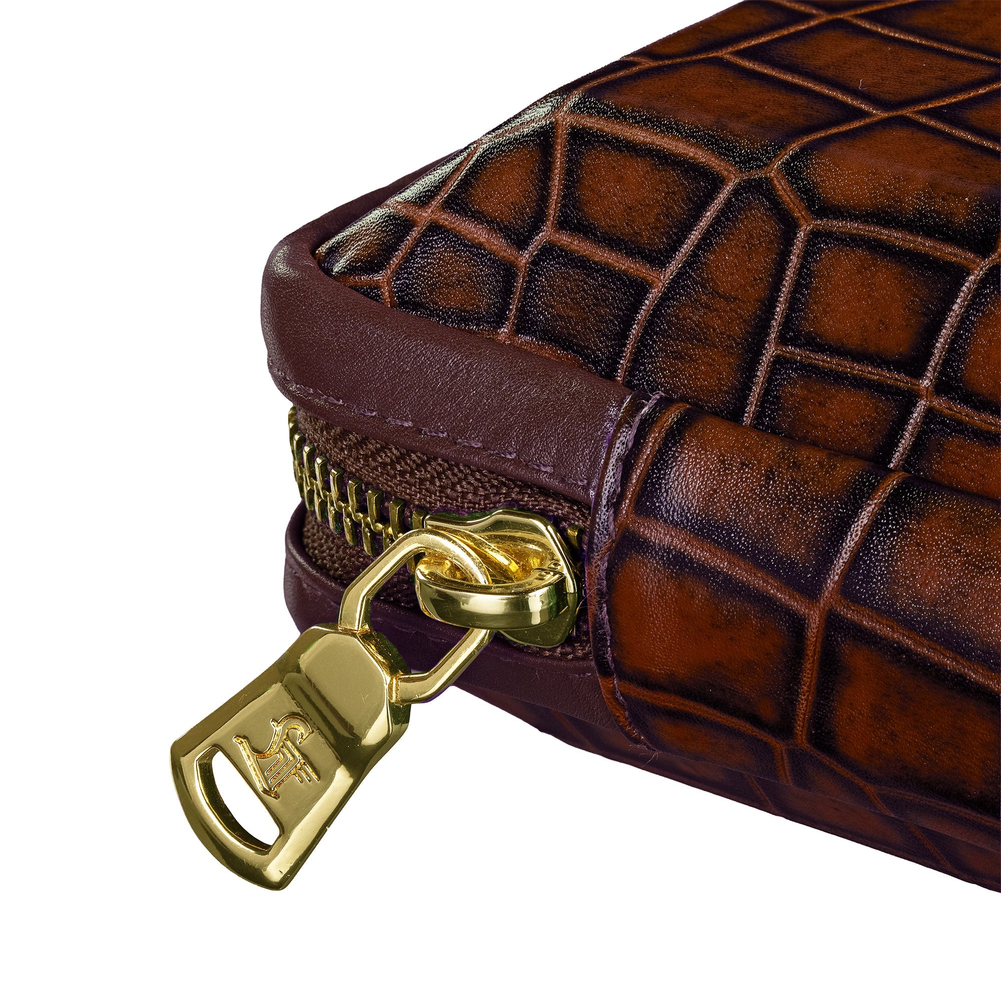 Harbinger Tech Kit - Genuine Leather Tech Organizer Case | Travel Cable Storage Bag | Luxury Electronic Accessories Pouch for Chargers, Wires & Gadgets | Color: Tan Leather Talks