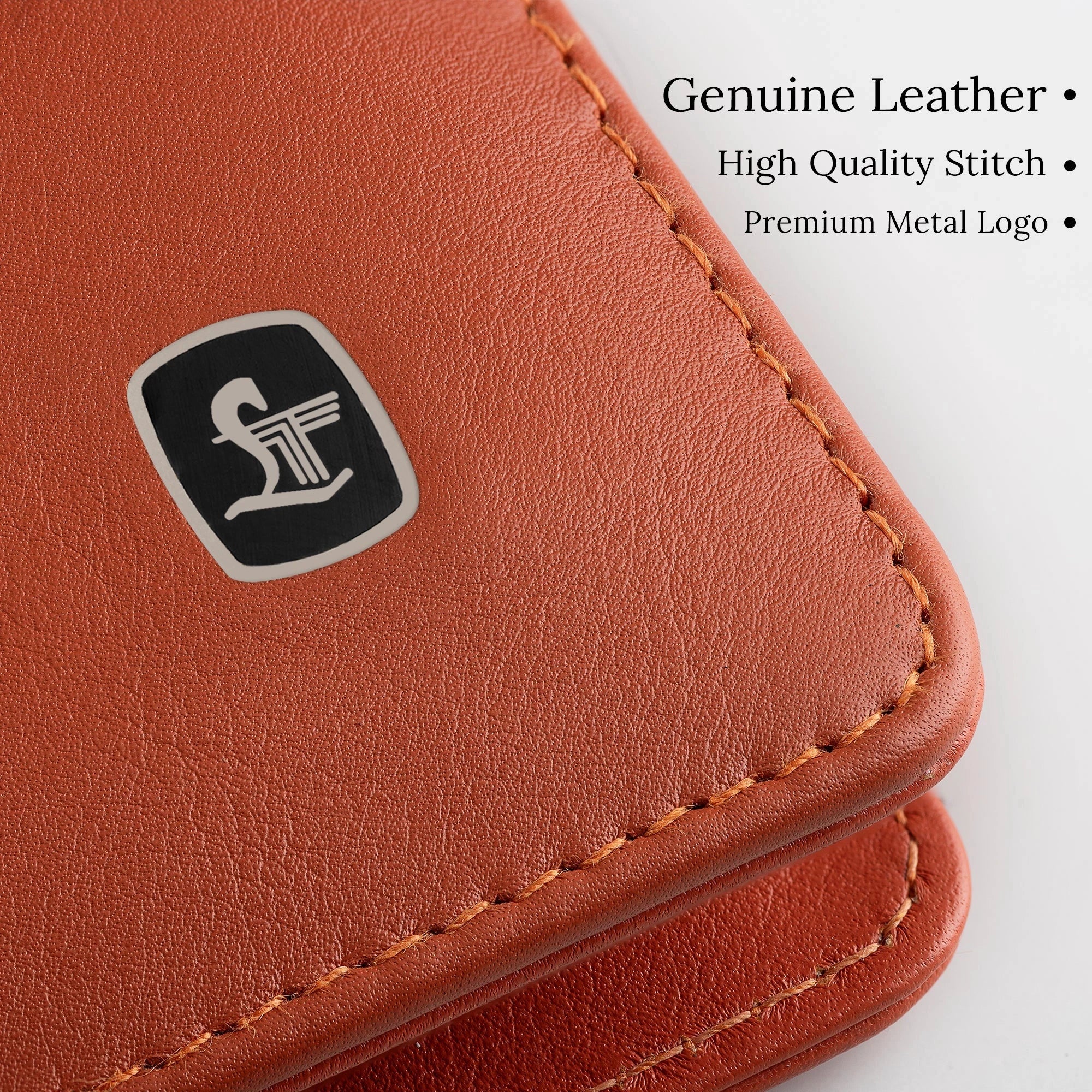 Melunge Leather Diary For Men & Women |  Genuine Leather Journal / Notebook | Color- Orange Leather Talks
