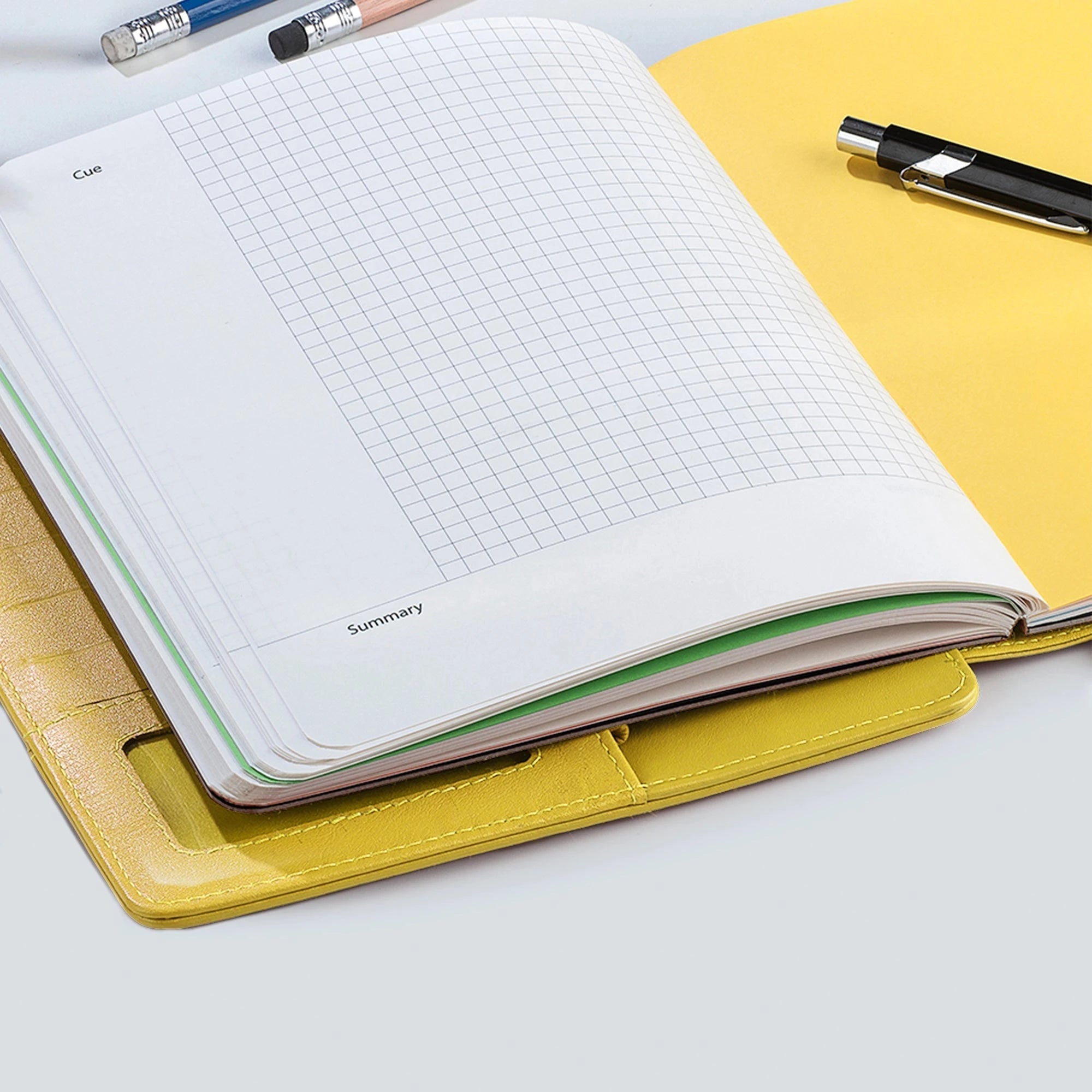 Melunge Leather Diary For Men & Women |  Genuine Leather Journal / Notebook | Color - Yellow Leather Talks