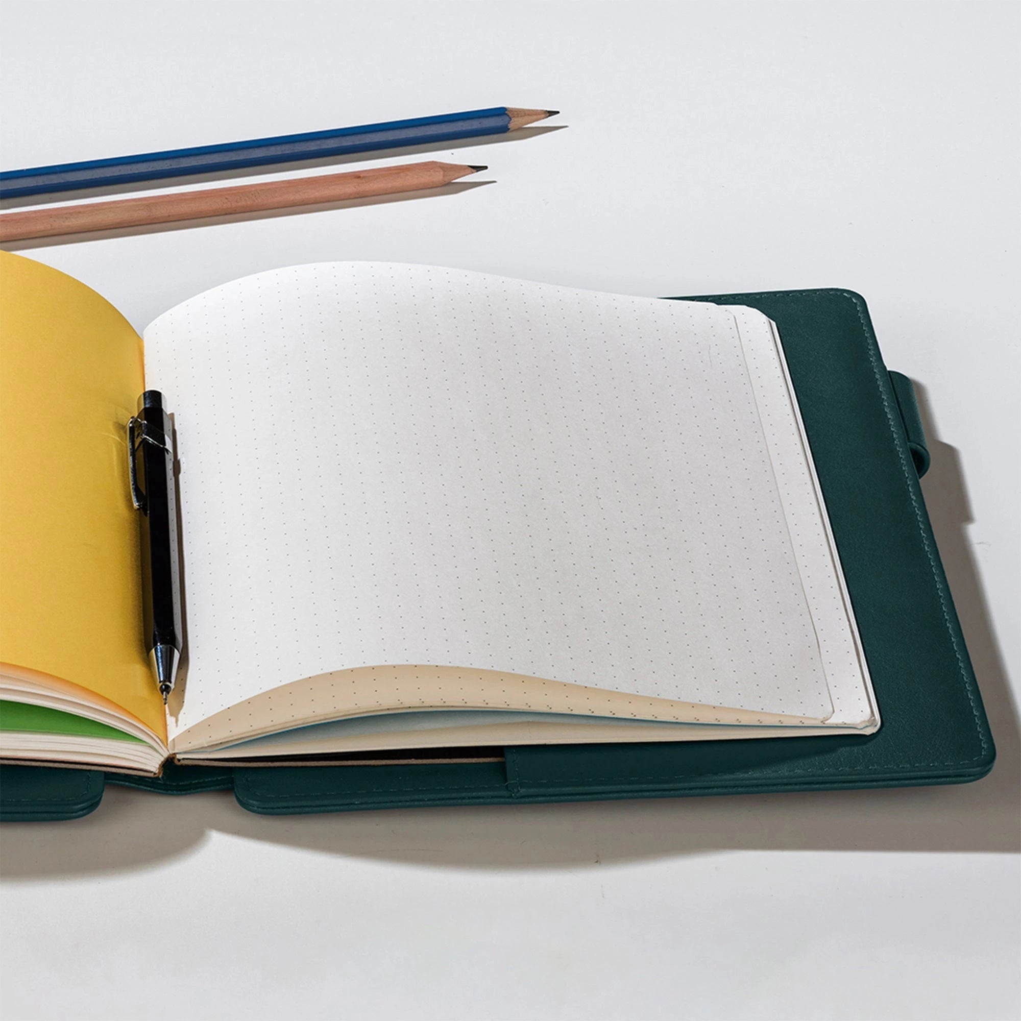 Melunge Leather Diary for Men & Women | Genuine Leather Journal/Notebook | Color- Green Leather Talks