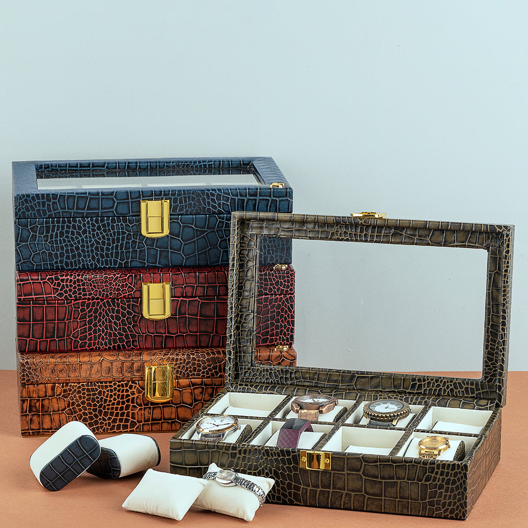 Genuine leather watch box