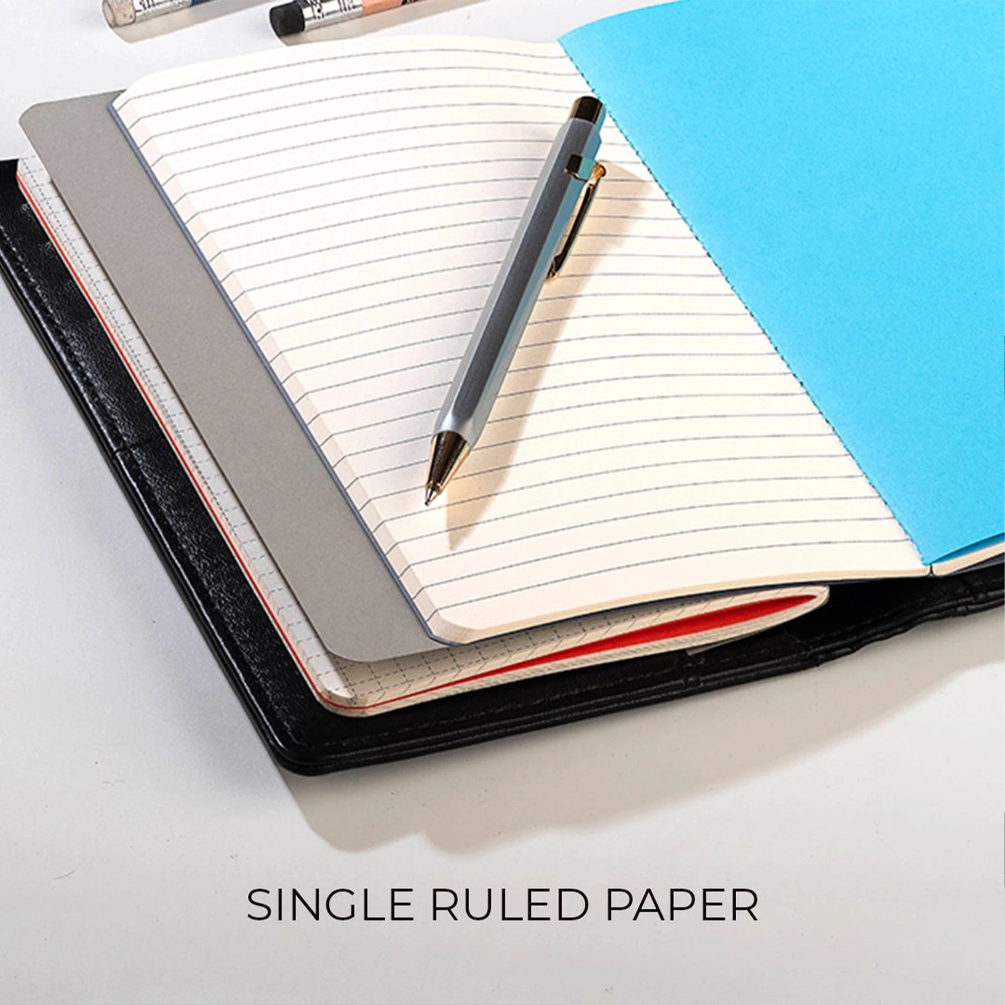 The Mini Melunge Luxury Pure Leather Notebook| Premium Leather Diary For Men & women | 100% Genuine Leather | Handmade Leather Journal - Black Leather Talks