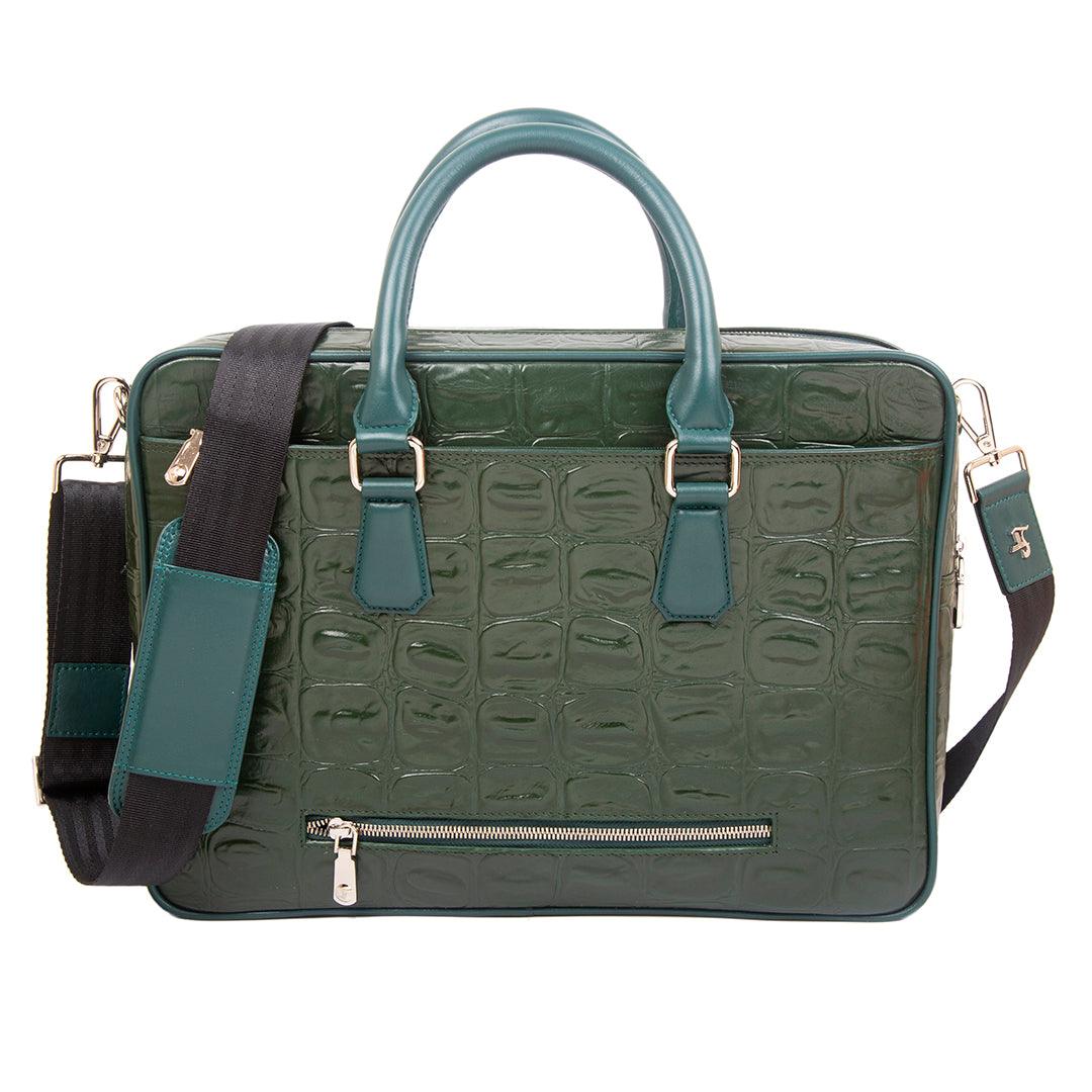 Great Dane | Pure Leather | Folio Bag, Wallet & Belt Combo Set for Men | Color : Olive Green