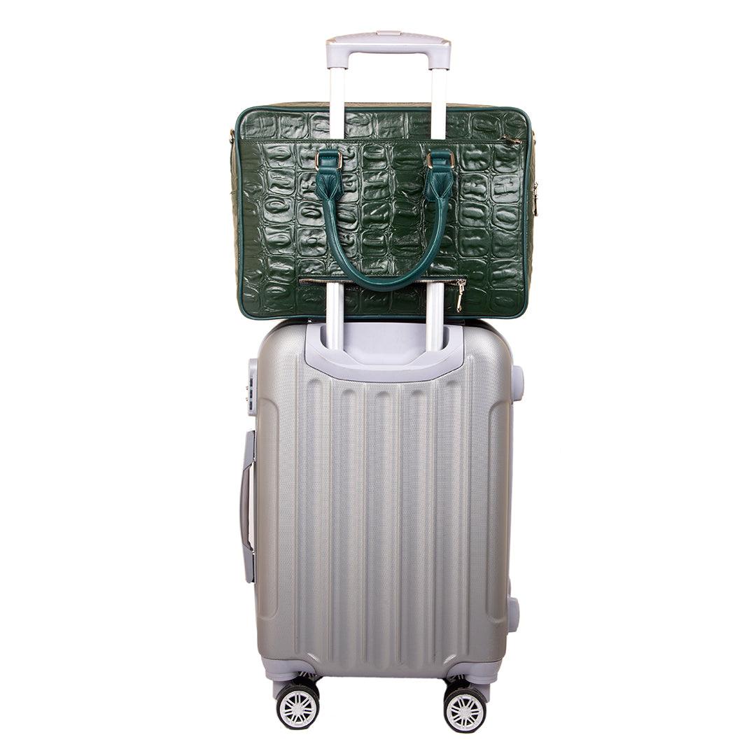 Great Dane | Pure Leather | Folio Bag, Wallet & Belt Combo Set for Men | Color : Olive Green