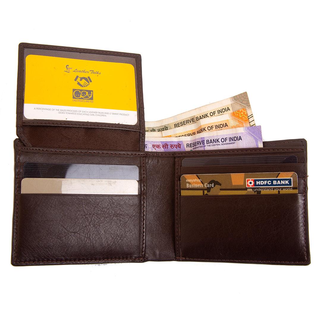 Great Dane | Genuine Leather | Leather Wallet for Men | Color: Brown Leather Talks