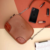 Candy One Leather Sling Bags for Women Color : Tan