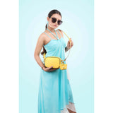 Candy Jr. Cross Body Bag | 100% Genuine Leather | Color: Yellow