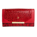 Celia Ladies Wallet | Leather Wallet for Women | 100% Genuine Leather | Color: Red