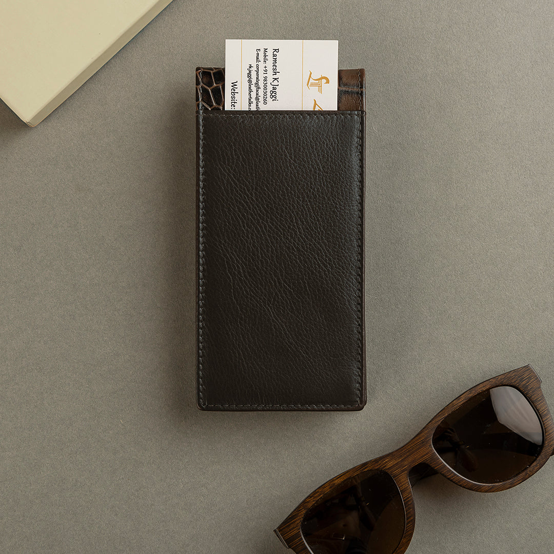 Spectacle Case | Goggle Case | Spectacle Case Leather | Color- Brown , Cherry LeatherTalks