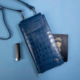 Georgia Collection Italian Classics - Travel Wallet |  Full Zip Passport II | 100% Pure Leather | Travel Accessory Travel Wallet | Leather Travel Wallet for Men or women