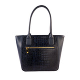 Elvis Designer Leather Tote Bag For Women | Genuine Croco Leather | Cherry, Brown, Navy Blue & Green