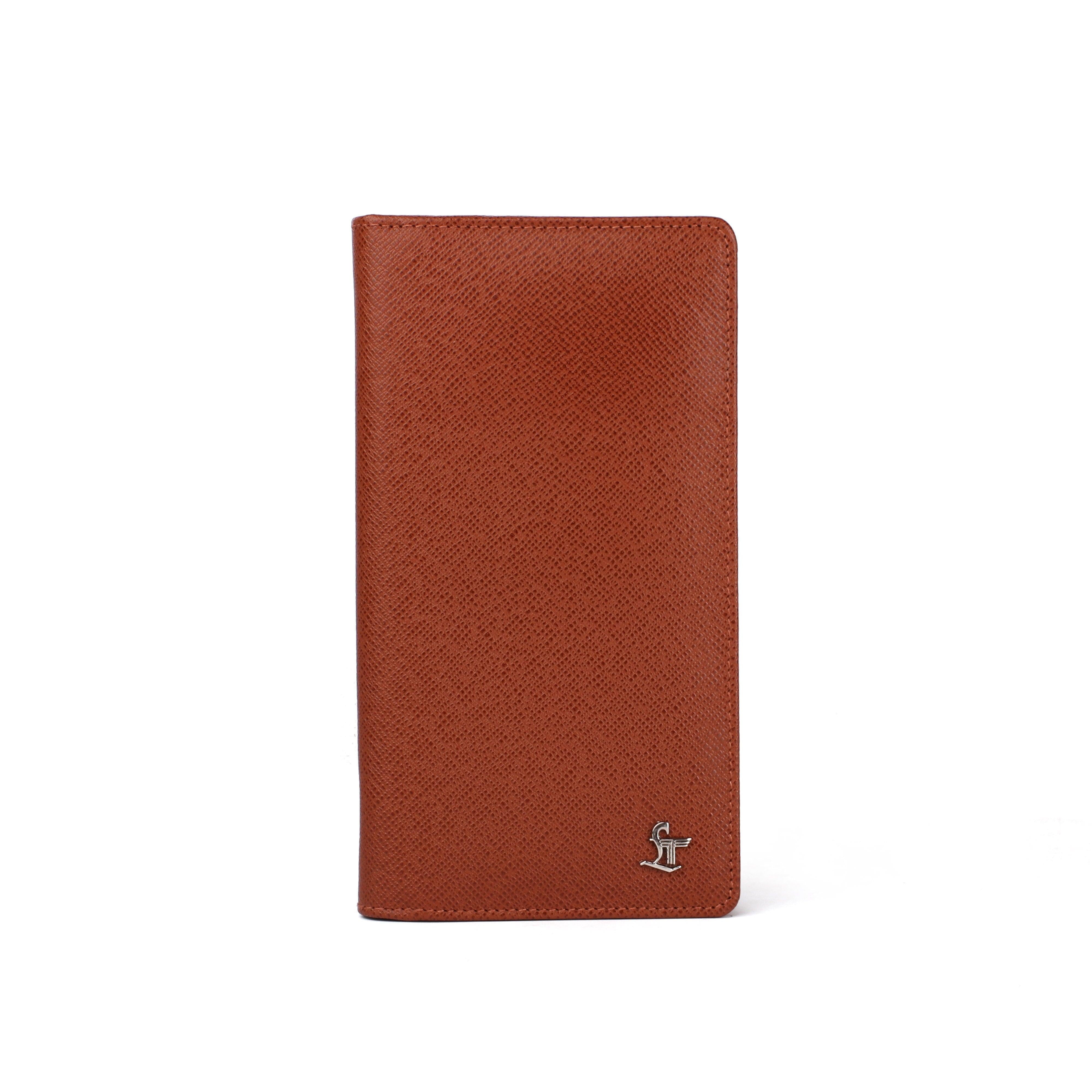 Full Zip Travel Wallet | 100% Genuine Leather | Color: Tan