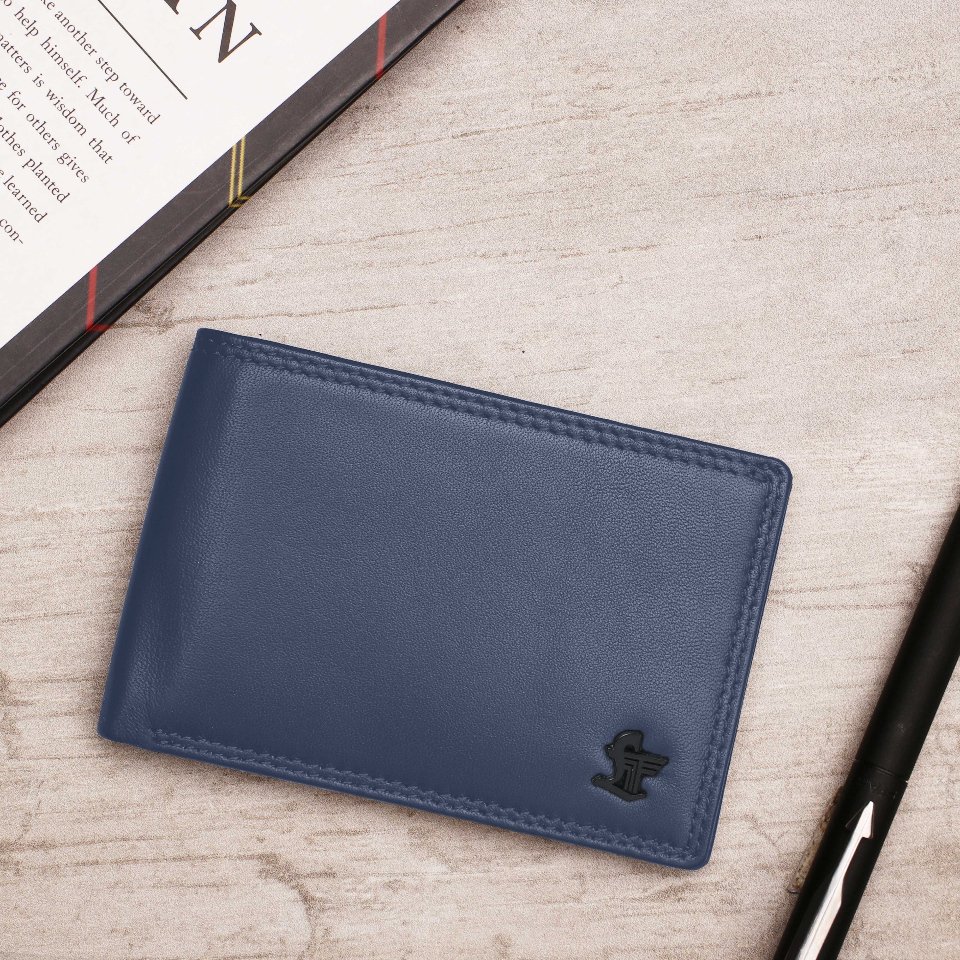 bifold leather wallet for men
