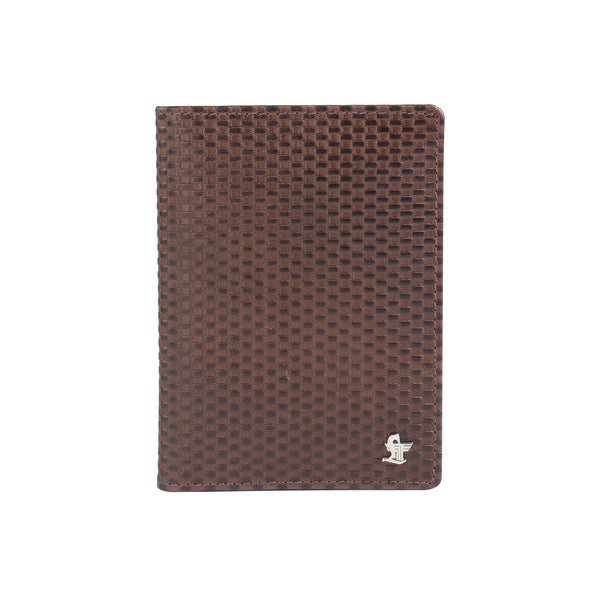 brown coloured passport cover