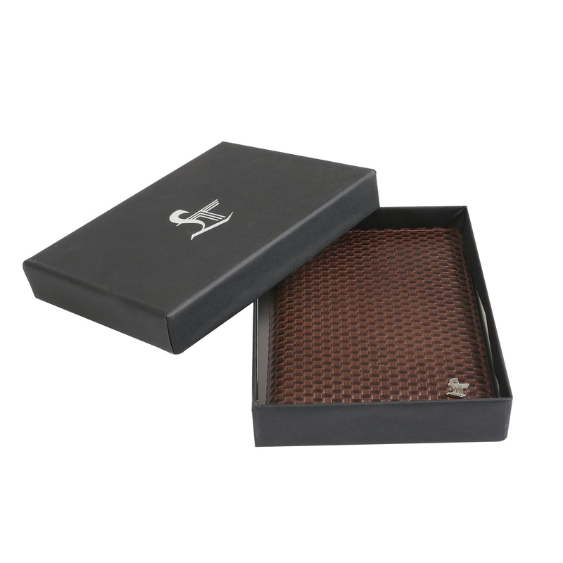 trendy and luxurious passport cover in brown