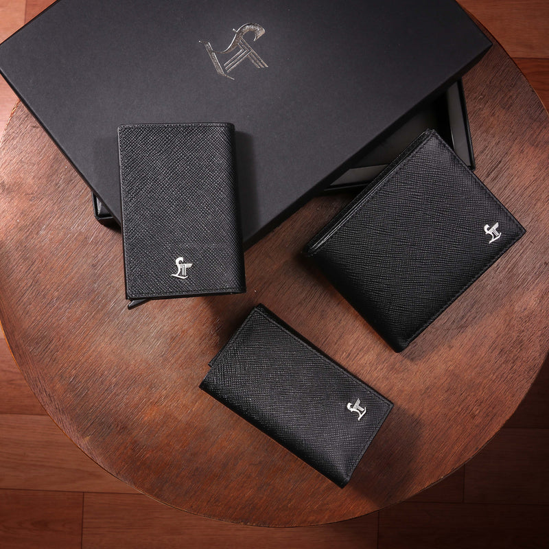 Leather gift hamper box