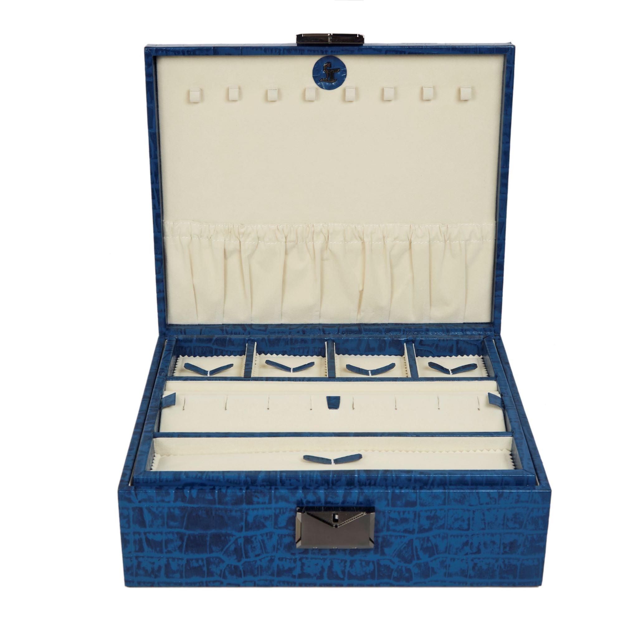 Royce Double Tray Jewellery Box - Leather Talks 