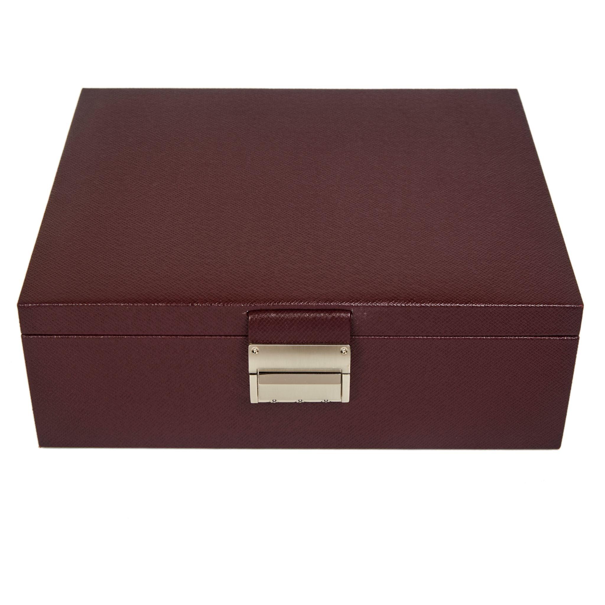 Royce Double Tray Jewellery Box - Leather Talks 