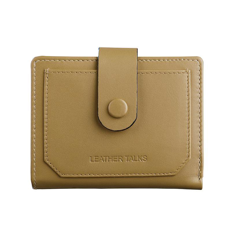 Summer I | Leather Wallet for Women | 100% Genuine Leather | Color: Yellow