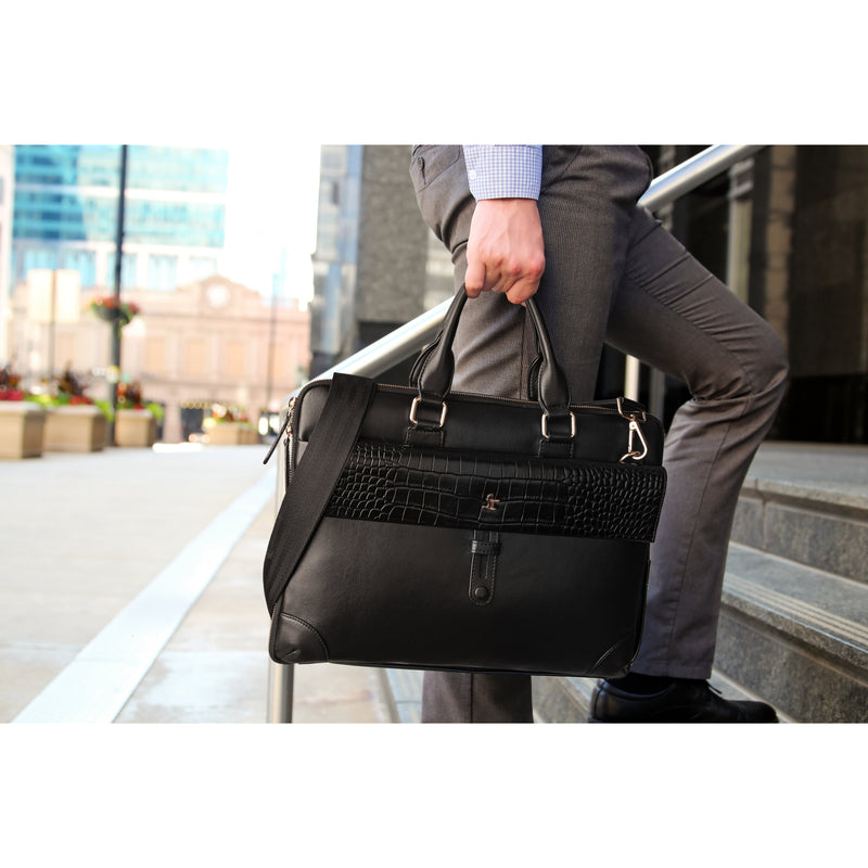 Leather Laptop Bag with Handle