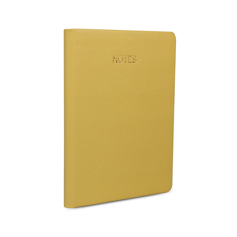Classic Note Book | Leather Notebook | 100% Genuine Leather | Color: Yellow