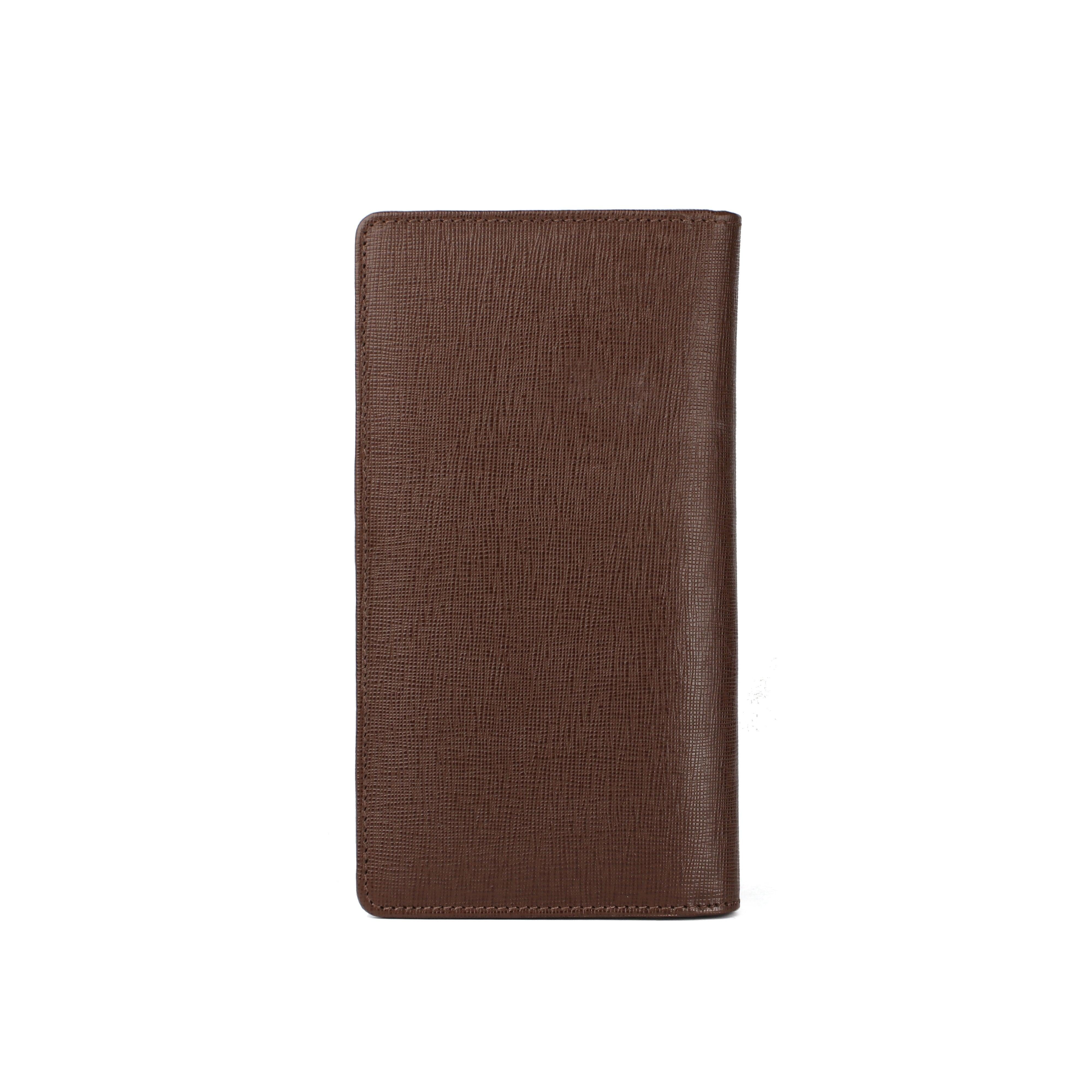 Full Zip Travel Wallet | 100% Genuine Leather | Color: Brown