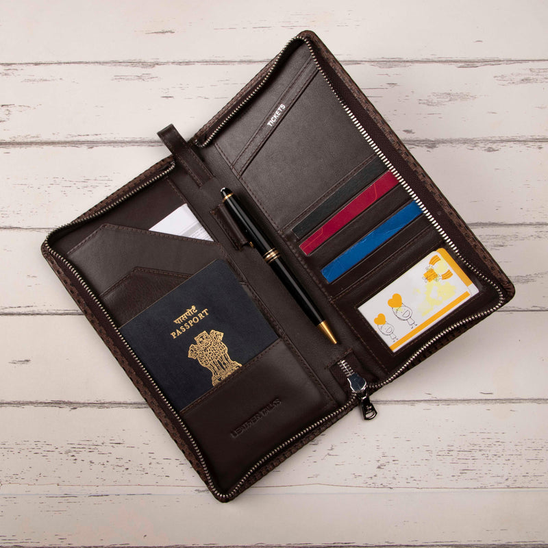 Leather Passport Holder personalised