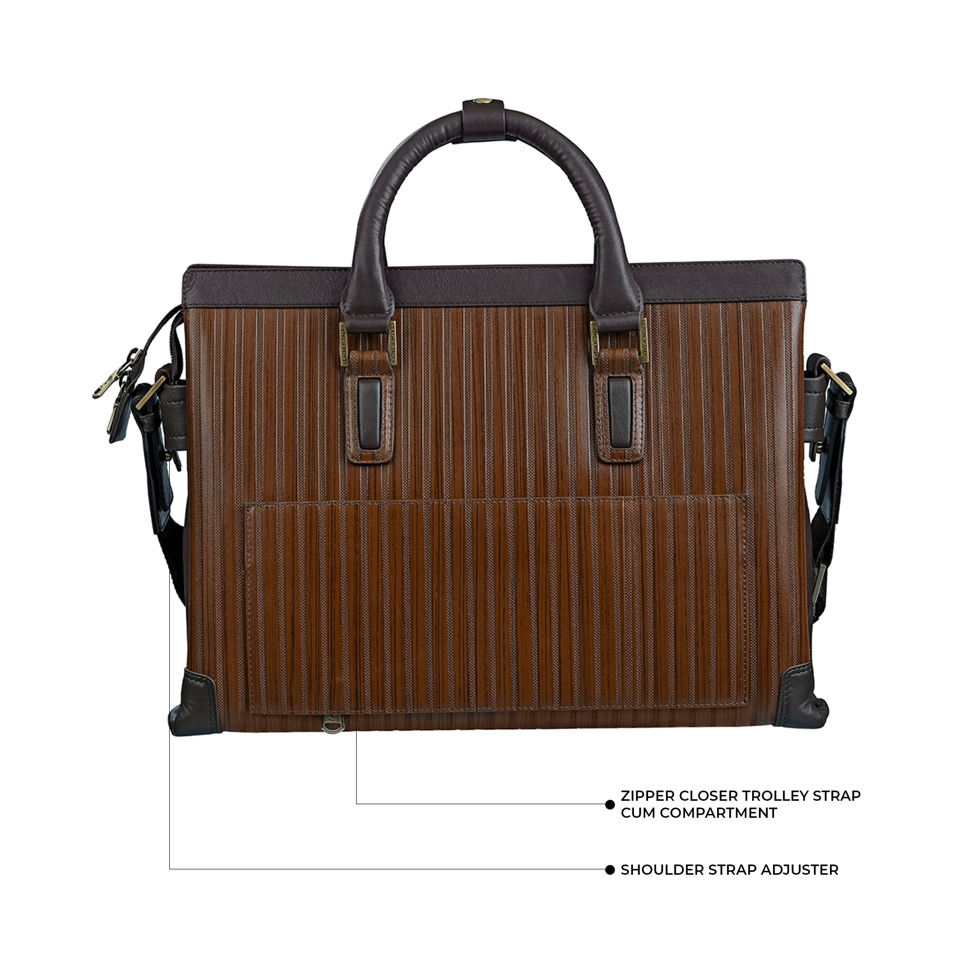 Elegant leather laptop bag for men, combining business functionality and luxury design Luxury Leather Laptop Bags Hyderabad Bangalore Chennei Pune 