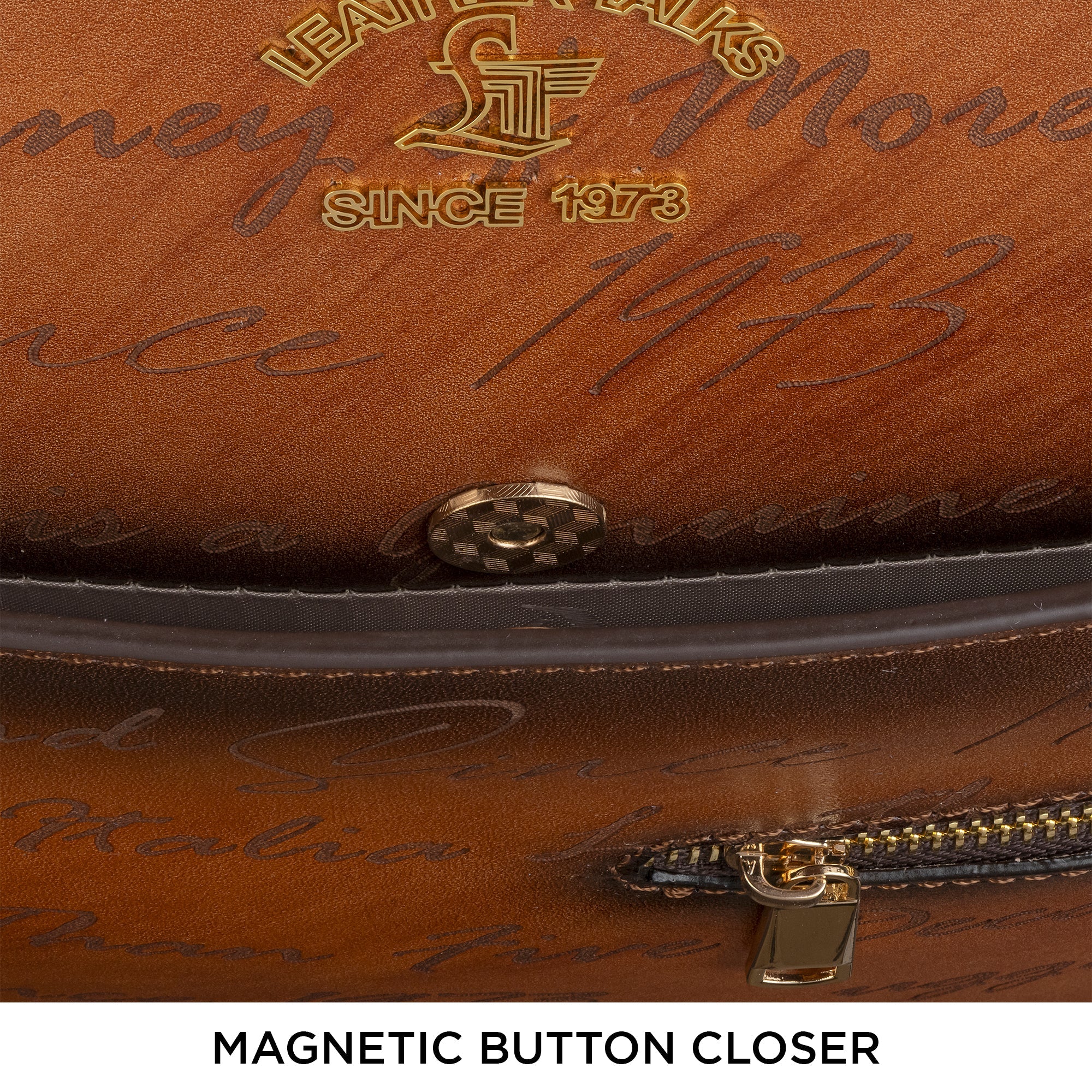 Condorium Premium Genuine Leather Travel Trolley Bag | Tan | TSA Lock | Spinner Wheels | Laptop Compartment | Handcrafted in Korea | Designed in Italy (16 inch) Leather Talks