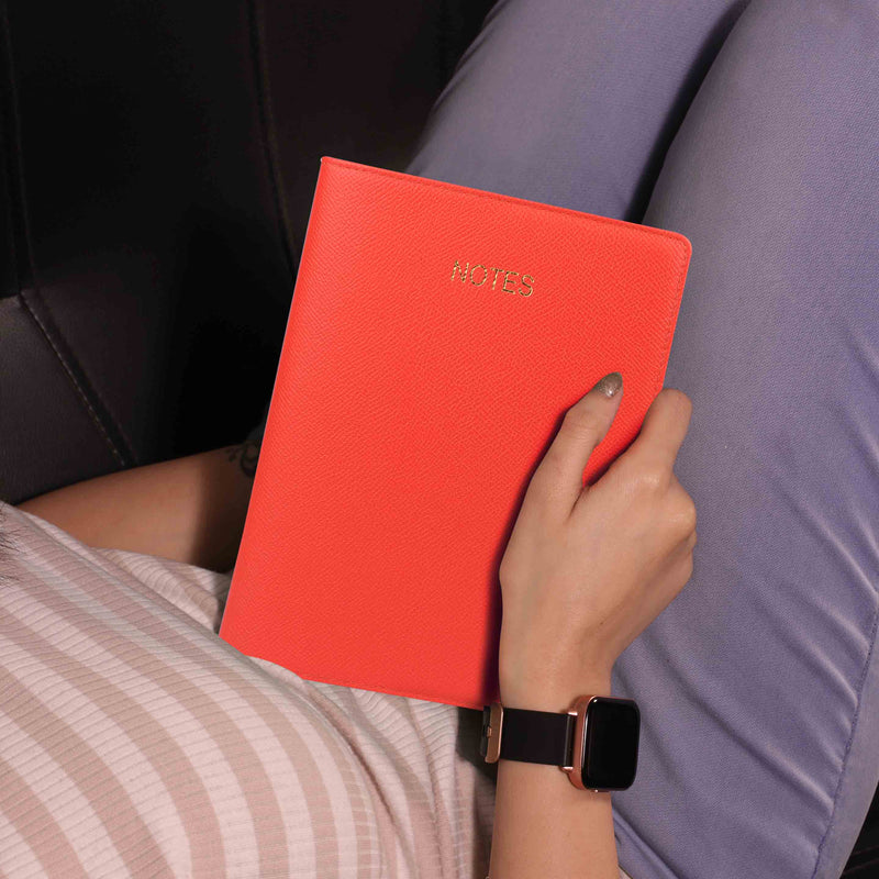 Classic Note Book | Leather Notebook | 100% Genuine Leather | Color: SunSet