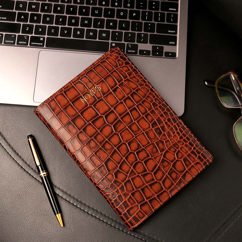 Classic Note Book | Leather Notebook | 100% Genuine Leather | Color: Brown