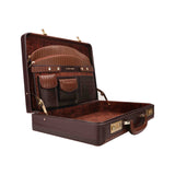 Mens Leather Attache Briefcase 