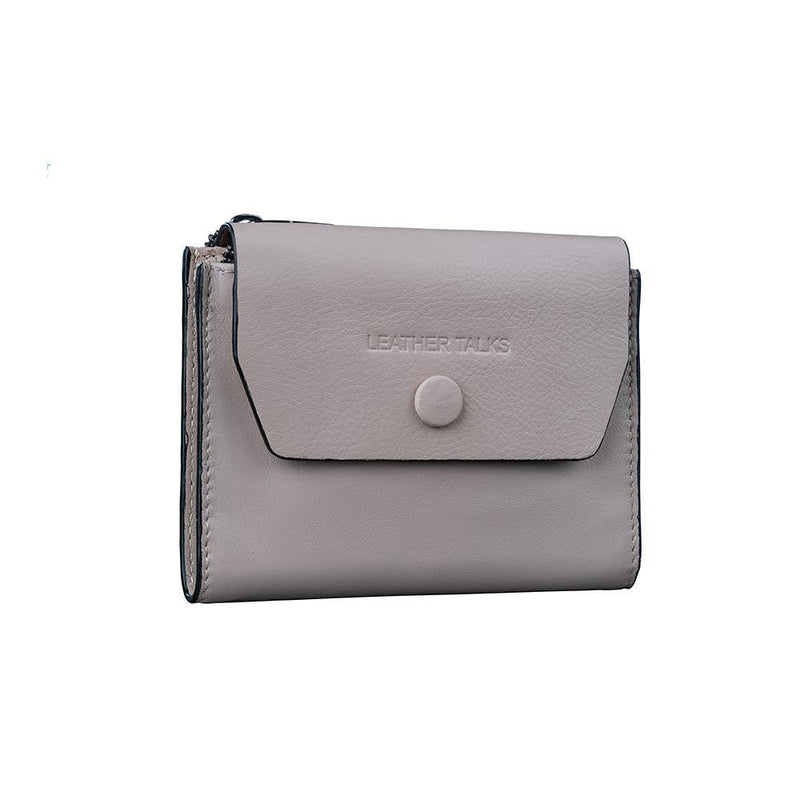 Summer II | Leather Wallet for Women | 100% Genuine Leather | Color: Beige