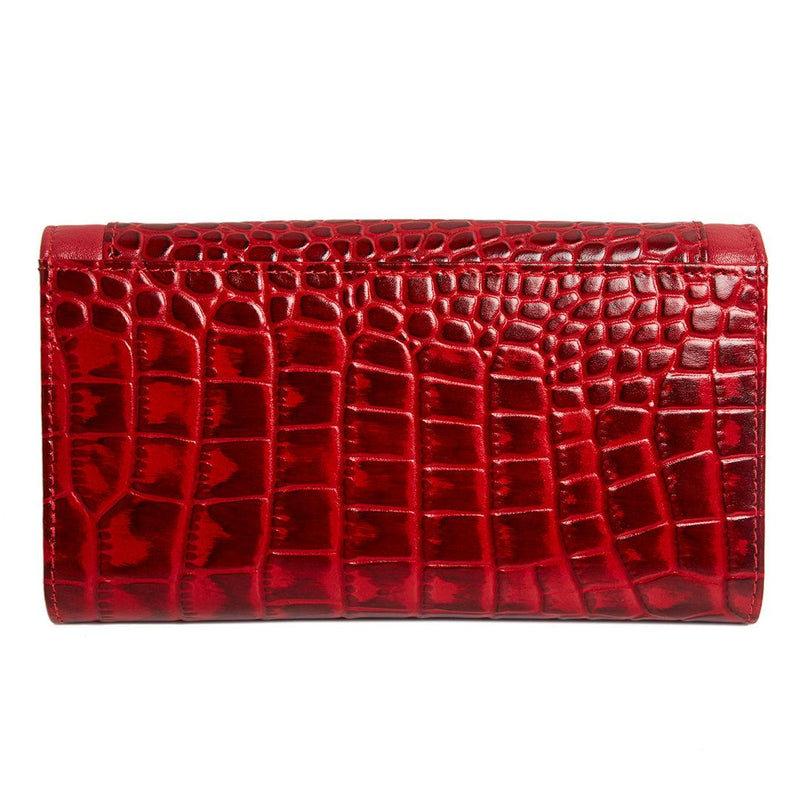 Celia Ladies Wallet | Leather Wallet for Women | 100% Genuine Leather | Color: Red