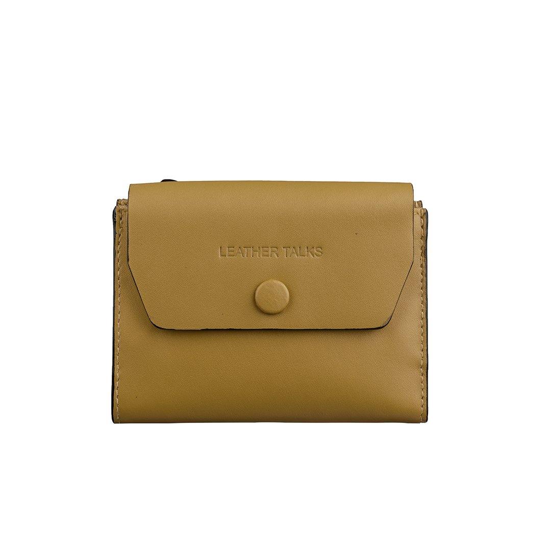 Summer II | Leather Wallet for Women | 100% Genuine Leather | Color: Yellow