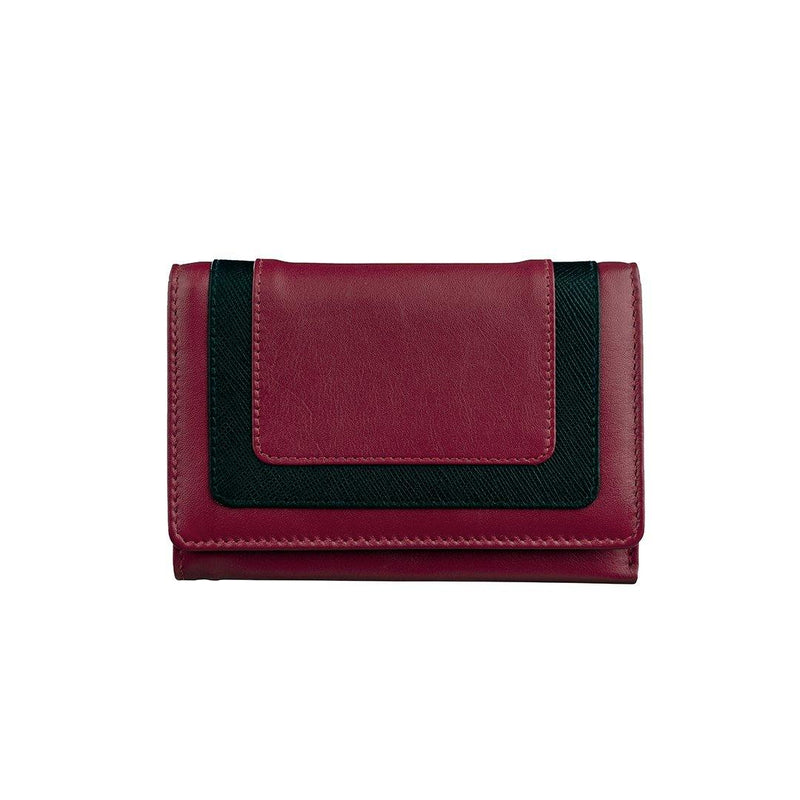 Amore | Leather Wallet for Women | 100% Genuine Leather | Color: Red