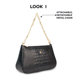Lucia Leather Sling Bags For Women Color: Black