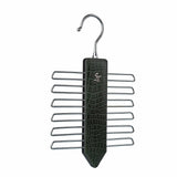 Leather Wooden Tie Hanger | 100% Genuine Leather | Color: Green