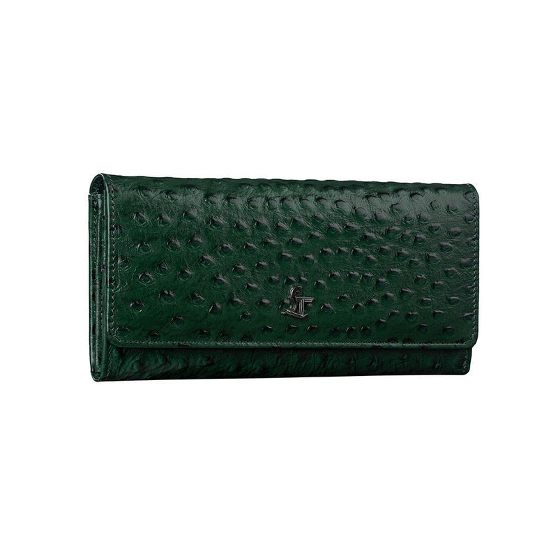 Arvee Ladies Wallet | Leather Wallet for Women | 100% Genuine Leather | Color: Green