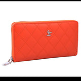 Palm | Leather Wallet for Women | 100% Genuine Leather | Color: Orange