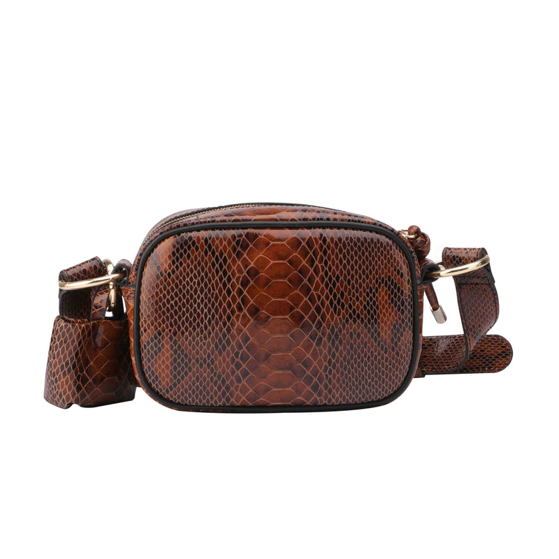 Candy Jr. Cross Body Bag | 100% Genuine Leather | Color: Brown
