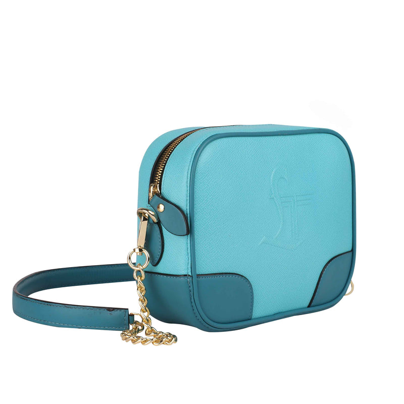Candy One Leather Sling Bags for Women Color : Light Blue
