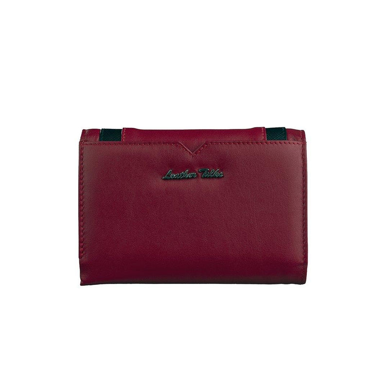 Amore | Leather Wallet for Women | 100% Genuine Leather | Color: Red