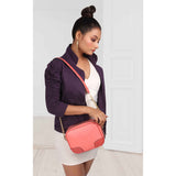 Candy One Leather Sling Bags for Women Color : Pink
