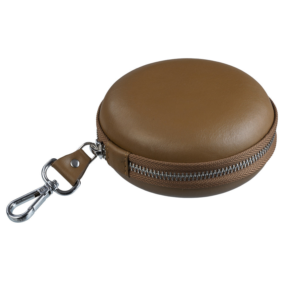 Tech Kit | Leather Pouch for Mobile Charger | Premium Nappa Leather | Color: Tan