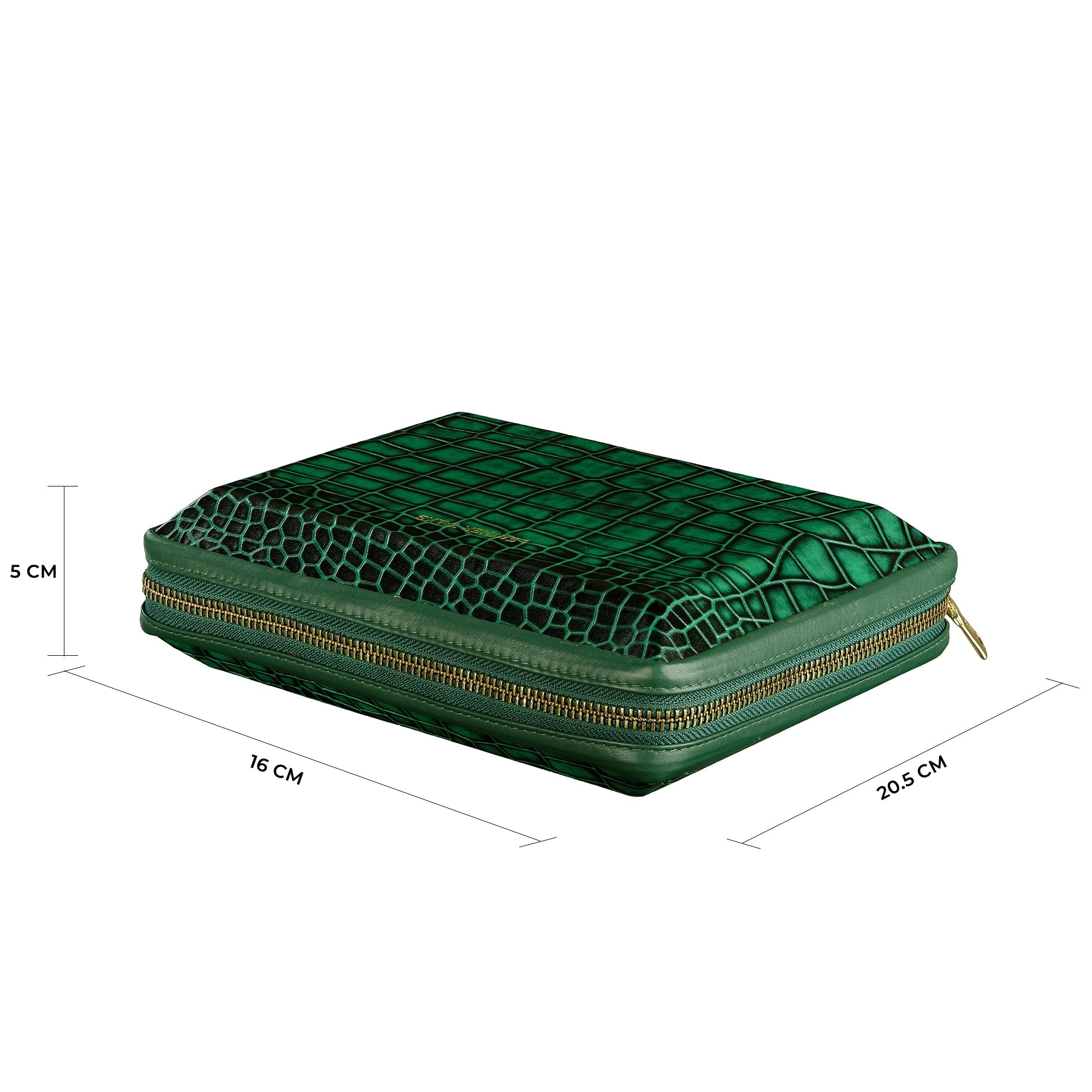 Harbinger Tech Kit - Genuine Leather Tech Organizer Case | Travel Cable Storage Bag | Luxury Electronic Accessories Pouch for Chargers, Wires & Gadgets | Color: Green Leather Talks