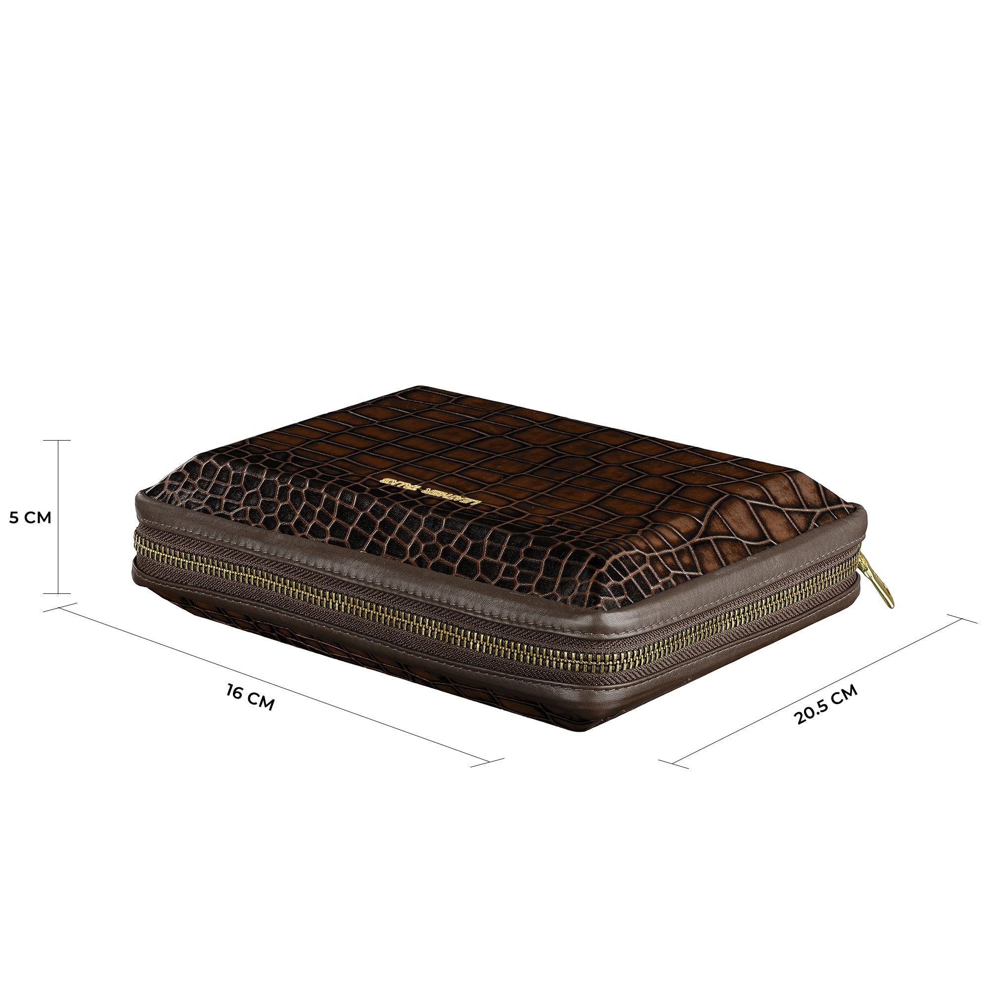 Harbinger Tech Kit - Genuine Leather Tech Organizer Case | Travel Cable Storage Bag | Luxury Electronic Accessories Pouch for Chargers, Wires & Gadgets | Color: Browm Leather Talks